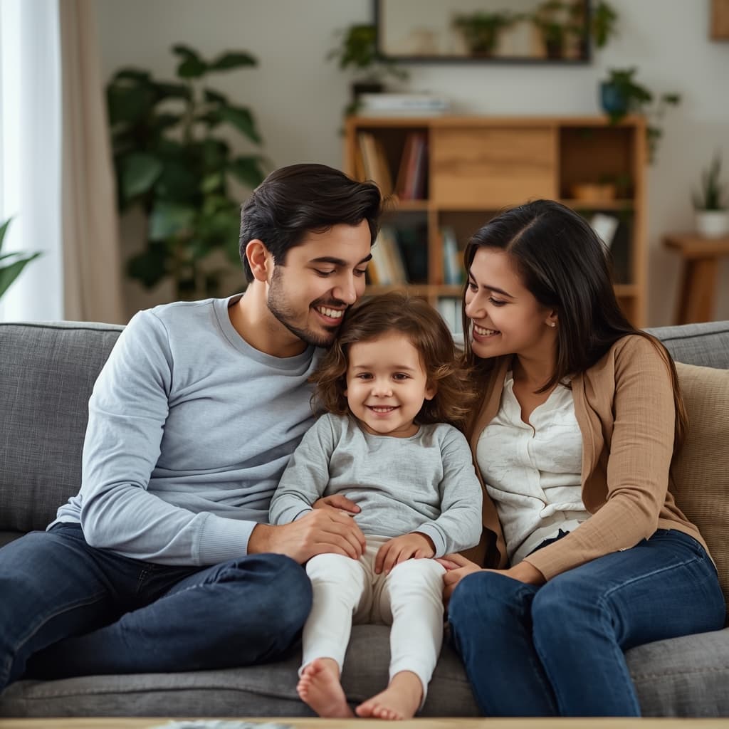 Happy family enjoying pest-free home after professional exterminator service